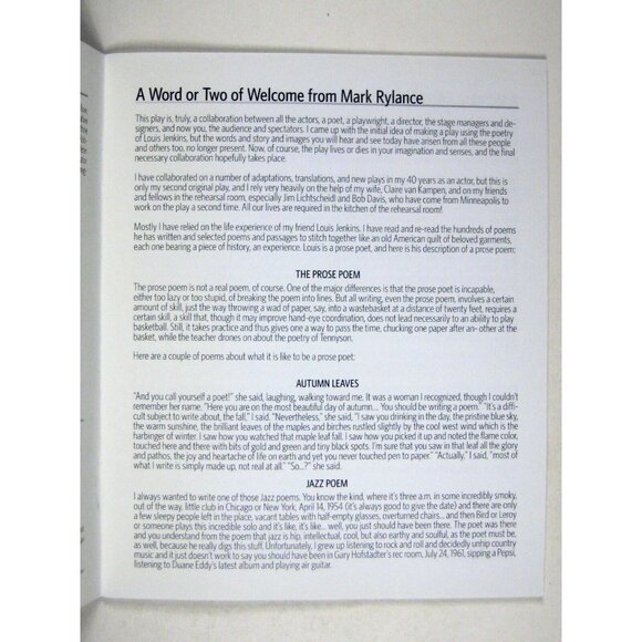 Nice Fish 2013 Program St. Ann Warehouse NYC Mark Ryliance American Theater - Picture 5 of 7